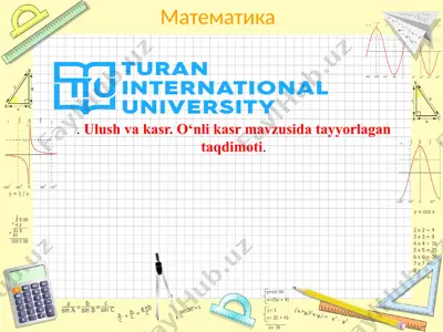 o'nli kasrlar metodikasi — PPTX