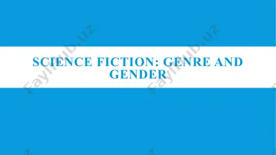 science fiction: genre and gender — PPTX