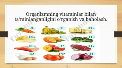 vitaminlar — PPTX