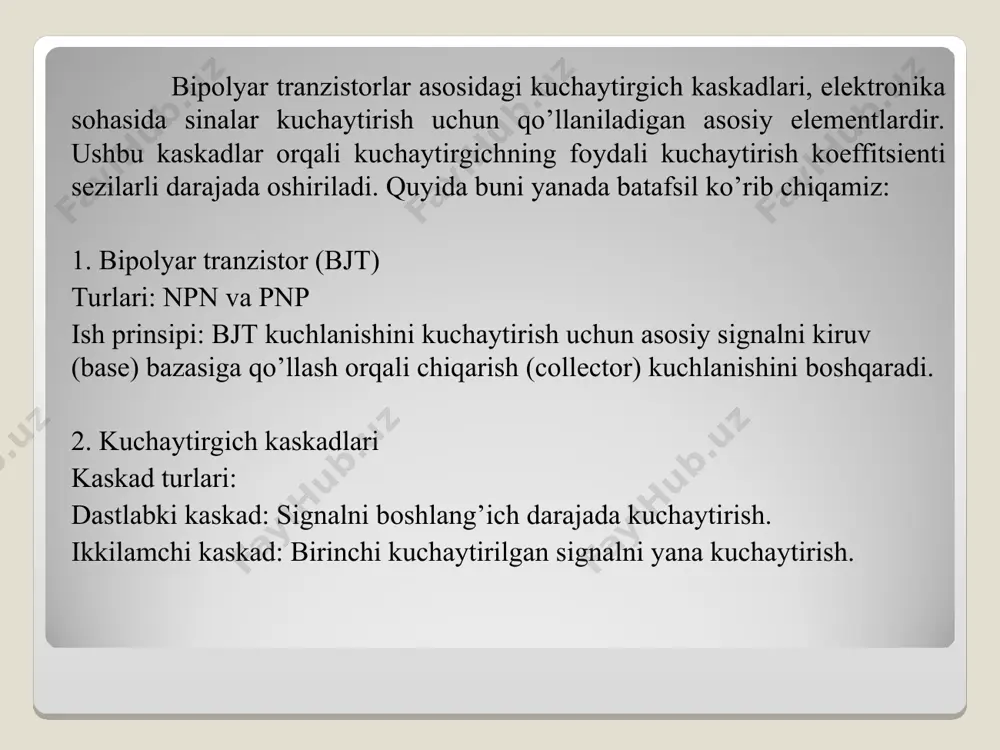 'rtasidagi murakkab qarshilik. tushuncha va atama 1886 yilda fizik va matematik o. xevisayd tomonidan kiritilgan. impedance “impedio” to‘sqinlik qilish”) – garmonik signal uchun ikkita zanjir yoki ikki qutbli uzellar orasidagi kompleks qarshilik. e’tiboringiz uchun raxmat..!