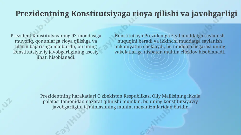 o’zbekiston respublikasining prezidentining kontitutsiyaviy maqomi - Page 5
