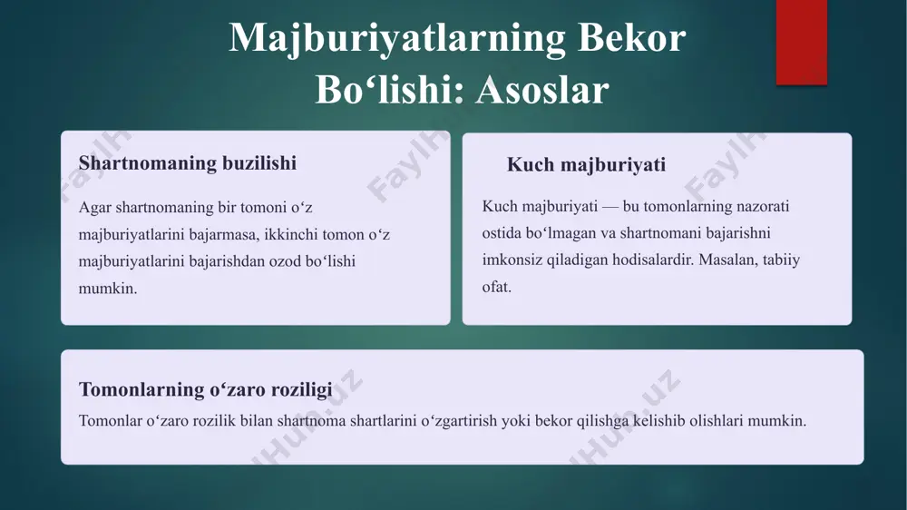 majburiyatlarning bekor boʻlishi - Page 4