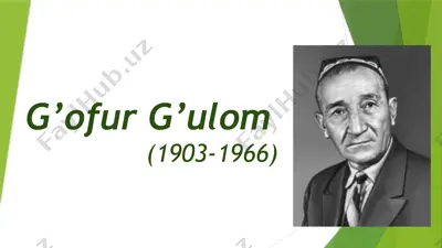 g’ofurg’ulom — PPTX