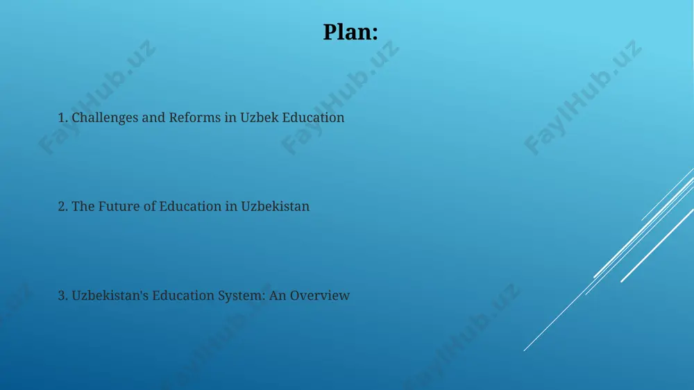 education and teacher training programs, resulting in increased scholarship opportunities. the role of technology in education uzbekistan is increasing internet access in rural schools, aiming for 90% connectivity by 2025, significantly improving access to online educational resources and digital learning platforms for students. over 70% of uzbek universities now offer online courses or blended learning programs, incorporating digital tools like virtual labs and interactive simulations to enhance practical skills training. challenges facing uzbekistan's education system the digital literacy gap remains a considerable challenge; less than 50% of schools in remote areas have reliable internet access, hindering the integration of technology in the curriculum and creating disparities in learning opportunities. despite improvements, only around 70% of students complete secondary education, highlighting a high dropout rate that disproportionately affects children from low-income families, perpetuating inequality. historical context of education in uzbekistan before the soviet era, uzbekistan's education system was primarily based on …