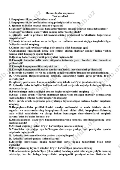 iqtisodiy huquq fanlari — DOCX