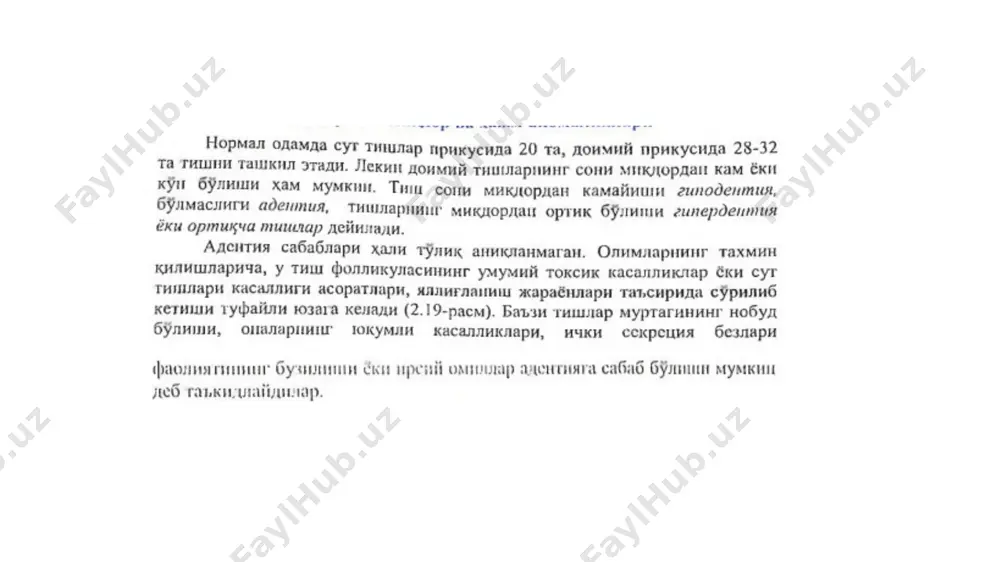 tishlarni hajmi va miqdori anomaliyalari - Page 3