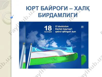 yurt bayrog'i – xalq birdamligi — PPTX