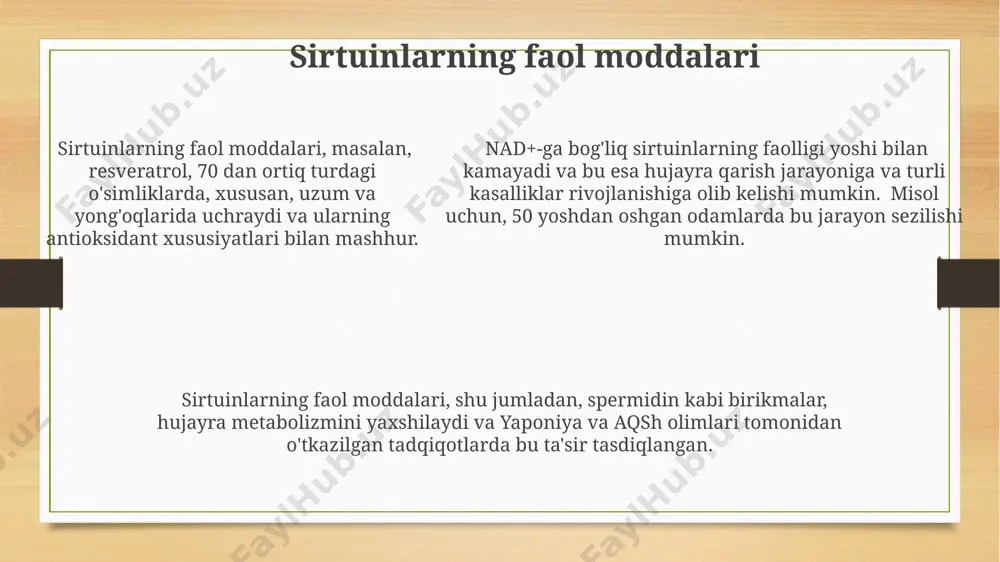 sirt faol moddalar. fermentlar. oqartiruvchi vositalari - Page 5