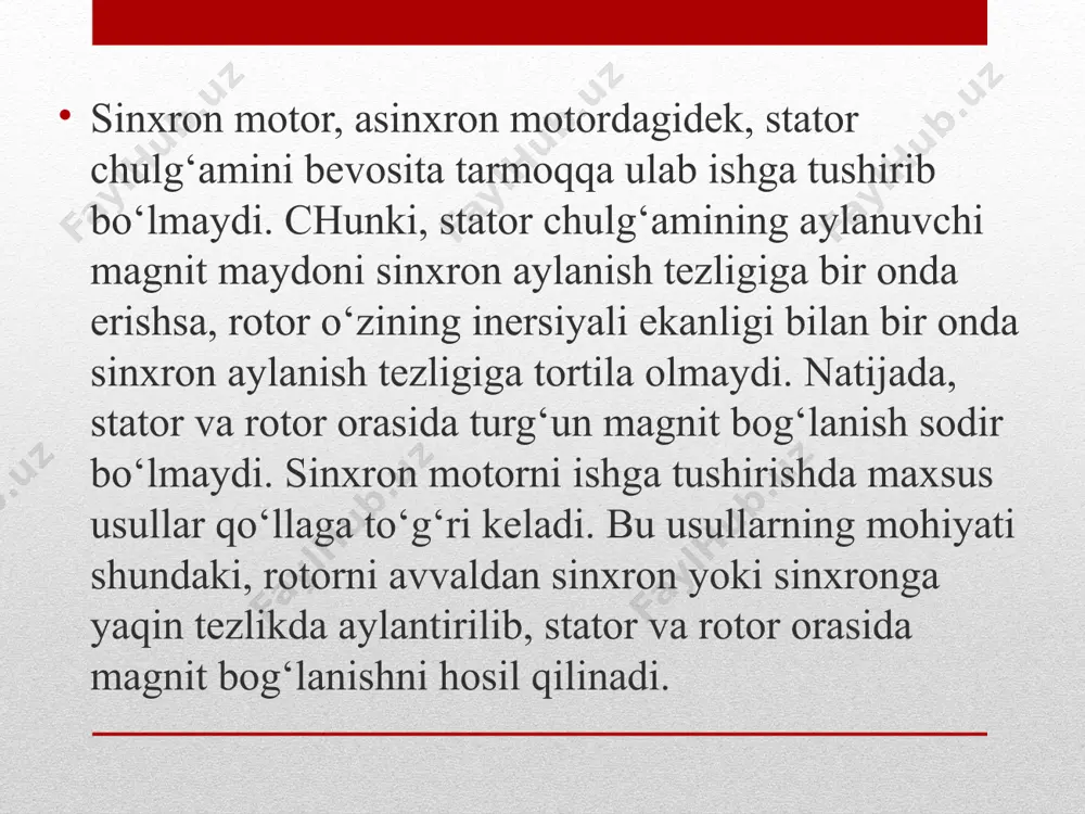 sinxron motorning struktura sxemasi va tenglamasi - Page 5