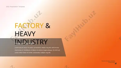 factory & heavy industry presentation — PPTX