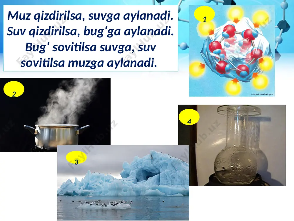 moddalarning xossalari fizik va kimyoviy o‘zgarishlar - Page 4