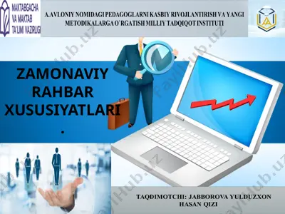 zamonaviy rahbar xususiyatlari — PPTX