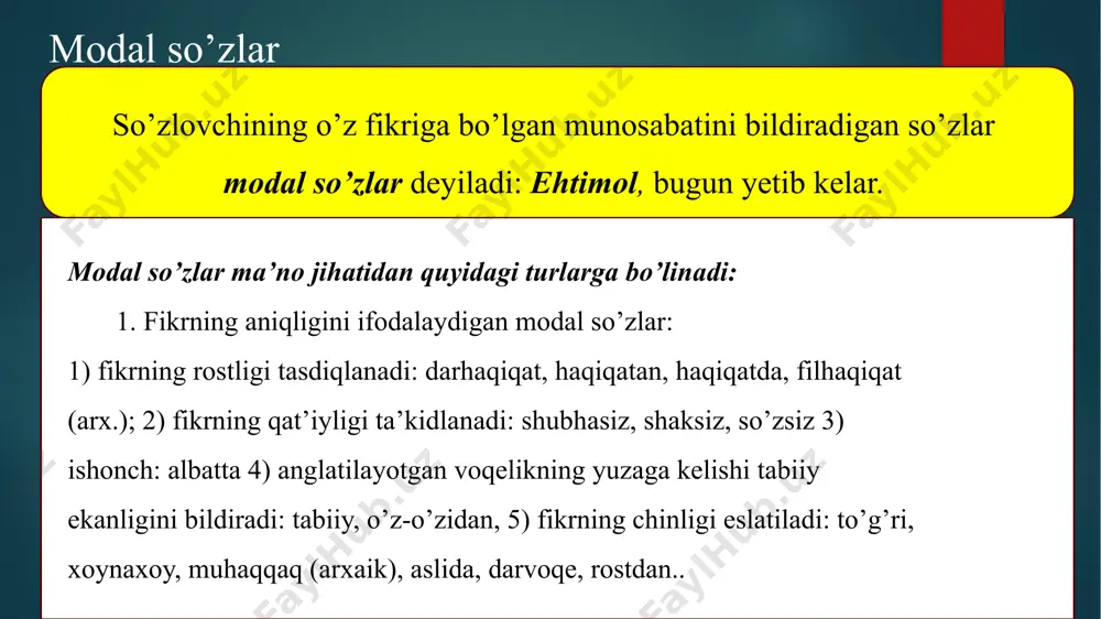 alohida guruh so'lar ularning turlari. - Page 3