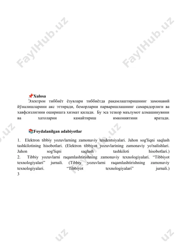 tibbiy yozuvlar va emr tizimlari treningi - Page 5