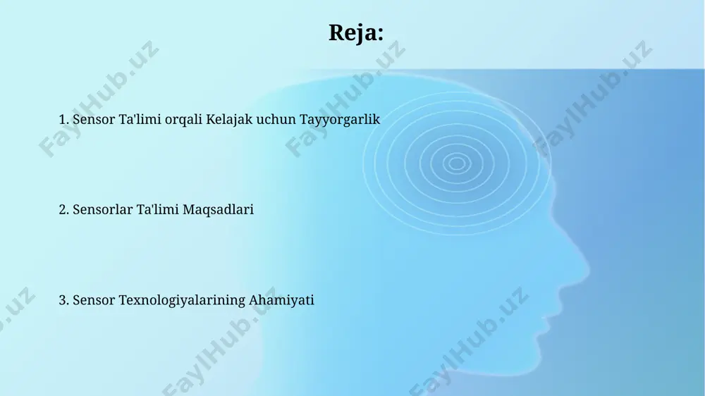 ar loyihalarida, masalan, toshkent shahrida, sensorlar havo sifati monitoringi, transport boshqaruvi va energiya samaradorligini yaxshilashda muhim rol o'ynaydi, hayot sifatini 10-15% ga oshirishga yordam beradi. sensor texnologiyalari yordamida 2023 yilda dunyo bo'ylab 15 million dan ortiq inson sog'lig'ini kuzatish tizimlaridan foydalanmoqda, bu esa erta tashxis qo'yish va samarali davolash imkoniyatlarini oshirdi. sensorlar bilan ishlash xavfsizligi samarqand shahridagi ta'lim muassasalarida o'tkazilgan tadqiqotlar shuni ko'rsatdiki, sensorlar bilan ishlashda 5% dan ko'proq xatolikka yo'l qo'ymaslik uchun aniq ko'rsatmalarga amal qilish va muntazam tekshiruv o'tkazish muhim. sensorlar bilan ishlashda 220v dan yuqori kuchlanishli manbalar bilan ehtiyotkorlikka rioya qilish, xususan, toshkentdagi laboratoriyalarda tegishli himoya vositalaridan foydalanish zarur. sensorlarning ta'rifi va turlari sensorlar atrof-muhitdagi fizikaviy kattaliklarni (harorat, bosim, yorug'lik kabi) 0 dan 1023 gacha raqamli qiymatlarga o'zgartiruvchi elektron qurilmalar bo'lib, ularning 100 dan ortiq turi mavjud, masalan, ultrasound sensorlari aqshda keng qo'llaniladi. sensorlar turli sohalarda, shu jumladan tibbiyotda (masalan, qon bosimi sensorlari), avtomobilsozlikda (masalan, 50 dan …