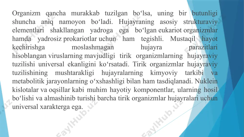 hujayralarning umumiy morfologiyasini o'rganish - Page 5