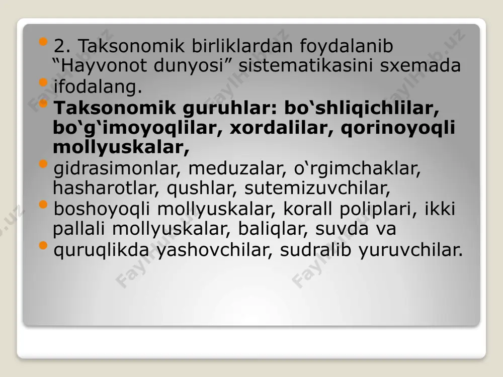 ayadi. ko‘payish orqali tirik organizmlar o‘z belgi va xususiyatlarini nasldan-naslga o‘tkazadilar. e’tiboringiz uchun rahmat image2.jpeg image3.png image4.png image5.png image6.jpeg image7.png image8.png image9.png image10.png image11.png image12.png image13.png