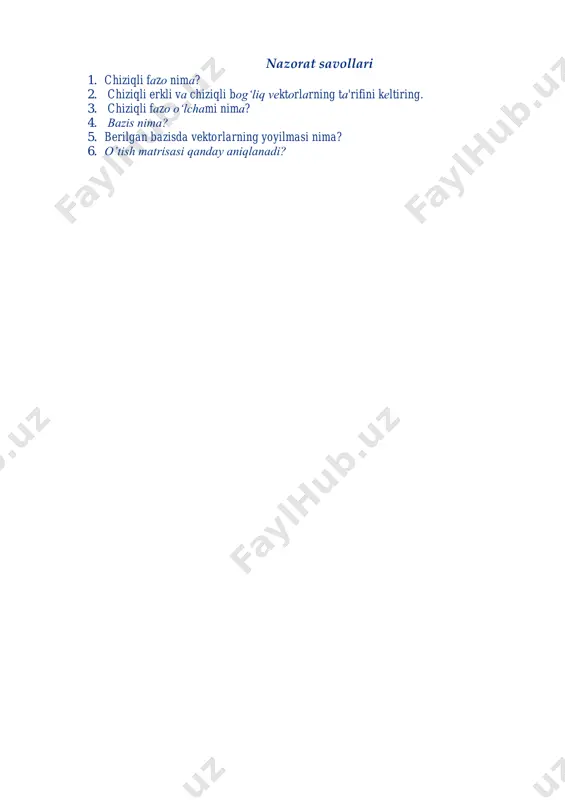 chiziqli fazo va uning elementlari - Page 3