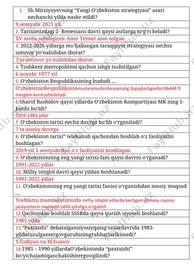 o'zbekiston tarixi — DOCX