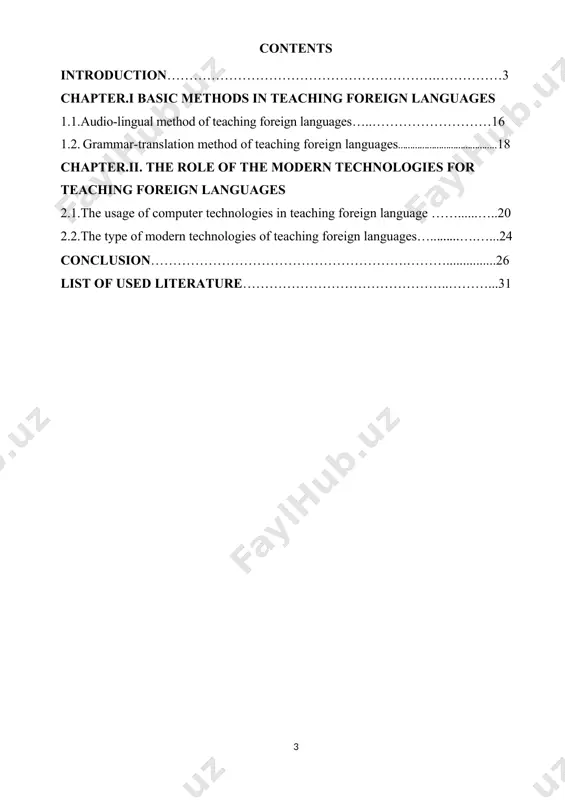 n eclectic mixture between methods is present. the subject of the course work: methods are also conditioned by educational philosophy, approaches about language nature and how it can be taught and learnt, and conceptions about classroom interaction. all this pervaded by those valúes concerning society and human relationships. the object of the course work: the different methods analysed in this section share a common conception of how to learn a foreign language as a process of acquiring the structures or patterns of it through habit formation. the structure of study: consist of introduction, chapter. i and chapter. ii conclusion, list of used literature. chapter.i basic methods in teaching foreign languages the processes of updating in the field of teaching foreign languages in a domestic school create a situation in which teachers are given the right and opportunity to independently choose the model for constructing courses of study for a subject, …