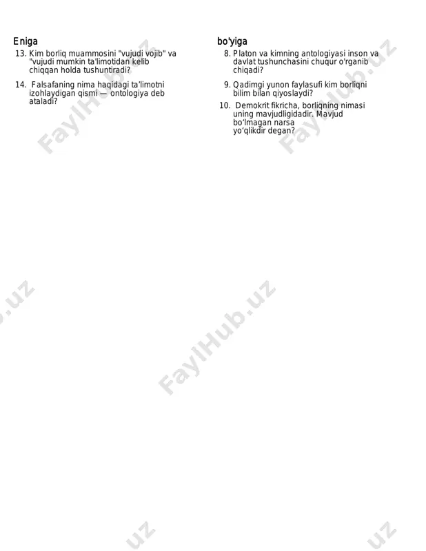 falsafa fanidan krossvord - Page 2