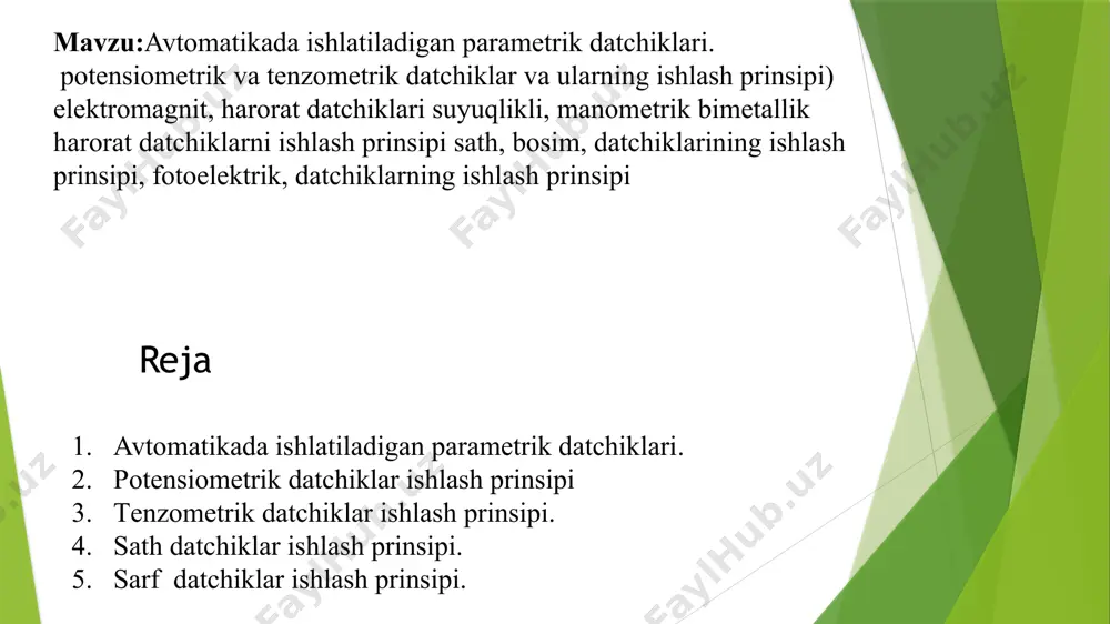 parametrik datchiklar - Page 4