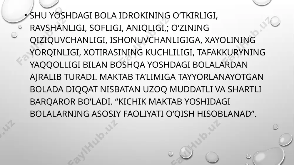 kichik maktab yoshi davrida psixik rivojlanish xususiyatlari. - Page 5