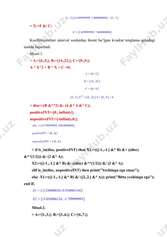 maple tizimidagi paketlar va ularning tarkibiy qismi - Page 4