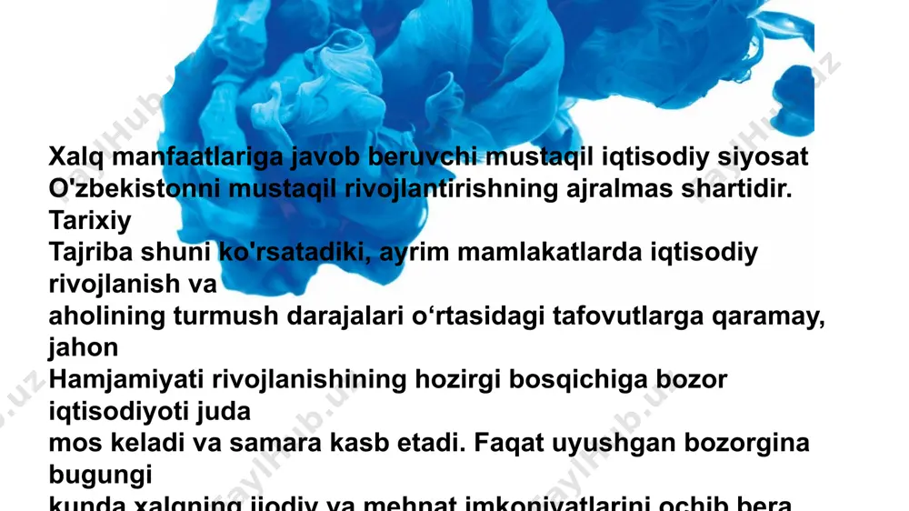 ntegratsiya strategiyasi; 7) samarali milliy strategiya iqtisodiy indikatorlar davlat iqtisodiy xavfsizligi sharti buzilishining asosiy belgisi - yaim tarkibida ishlab chiqarish investitsiyalari ulushining kamayishidir. davlatning iqtisodiy siyosatini amalga oshirish mexanizmi quyidagi chora-tadbirlardan iborat: - tashkiliy-boshqaruv; - me’yoriy-huquqiy; - moliyaviy-iqtisodiy; - ijtimoiy-psixologik. eʼtiboringiz uchun rahmat image1.jpeg image2.jpeg image3.jpeg image4.jpeg image5.jpeg image6.jpeg image7.jpeg