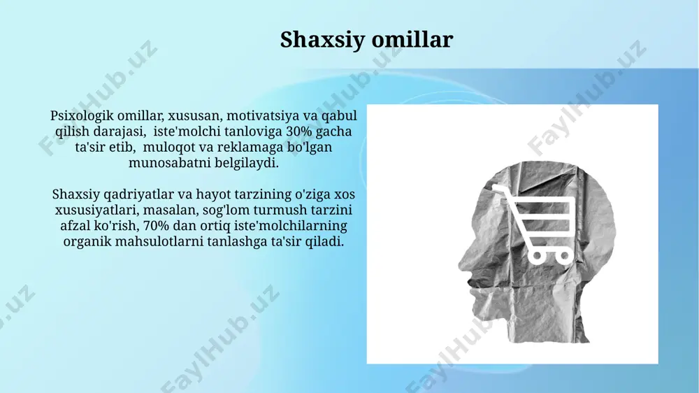 xaridor xatti-harakatlariga ta'sir etuvchi psixologik omillar - Page 4