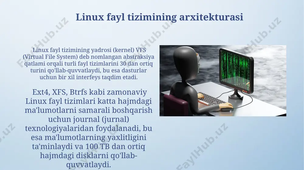 linux operatsion tizimlarida fayl boshqaruv tizimlari - Page 4