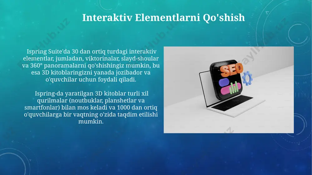 ispring dasturida test va 3d kitob yaratish - Page 5