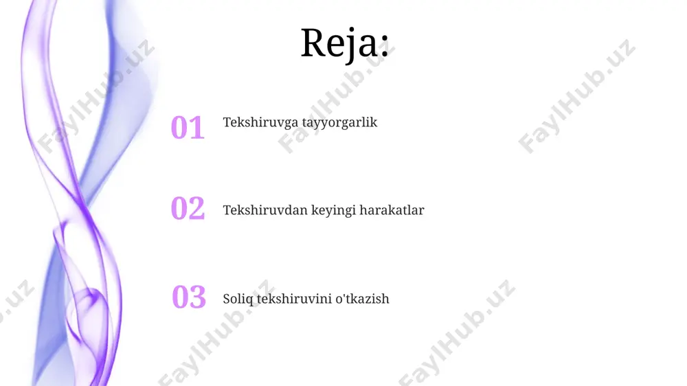 tirilishi mumkin. soliq tekshiruvining turlari soliq tekshiruvlarining asosiy turlariga joyiga chiqib o'tkaziladigan tekshiruvlar va kameral tekshiruvlar kiradi. joyiga chiqib o'tkaziladigan tekshiruvlar 10 kundan 30 kungacha davom etishi mumkin. tekshiruvlar soliq organlari tomonidan kamida 3 yil ichida bir marta o'tkazilishi mumkin. kameral soliq tekshiruvi deklaratsiya va hisobotlardagi xatolarni 90 kun ichida aniqlaydi. apellyatsiya jarayoni apellyatsiya jarayoni birinchi navbatda yuqori turuvchi soliq organida ko'rib chiqiladi. agar norozilik qanoatlantirilmasa, soliq to'lovchi sudga 3 oy ichida murojaat qilish huquqiga ega. apellyatsiya jarayoni soliq organining qaroridan norozi bo'lgan soliq to'lovchi tomonidan 30 kun ichida berilishi mumkin. shikoyatda qarorning qaysi qismi noto'g'ri ekanligi aniq ko'rsatilishi shart. dalillarni taqdim etish soliq tekshiruvida taqdim etiladigan dalillar 3 turga bo'linishi mumkin: boshlang'ich hujjatlar, buxgalteriya registrlari va boshqa hujjatlar. har bir tur bo'yicha dalillar alohida taqdim etiladi. dalillar e'tiroz bildirish huquqi e'tiroz bildirish huquqi soliq organining qaroridan norozi bo'lsangiz, 1 yil ichida sudga murojaat qilish huquqingiz bor. e'tiroz, agar 50 …