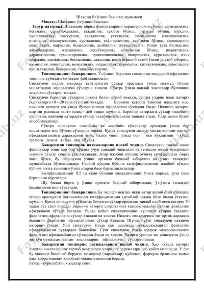 shaxs va o'z-o'zini baholash muammosi — PDF