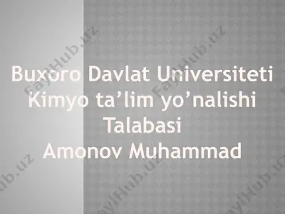 kimyoviy elementlar davriy jadvali — PPTX