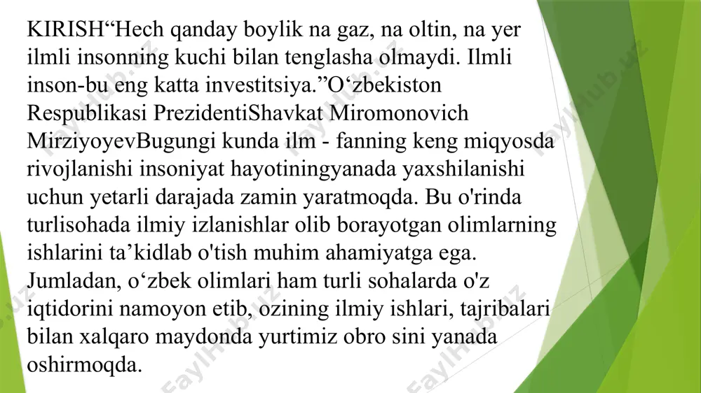 shlatiladi. ish elektrodi sifatida tomchilaydigan simob ishlatiladigan usulpolyarogmfiya deb ataladi. bu usul 1922-yilda chex olimi ya.geyrovskiy tomonidan kashf etilgan. voltamperometriyaning yana bir ko'rinishi — amperometrik titrlash ham ya.geyrovskiy tomonidan 1927-yilda ta k lif etilg an . xx asrn in g 5 0 -y illard an boshlab voltamperometriyaning bir qator yangi usullari paydo bo'ldi. eritmada, asosan, gidratlangan shakl mavjud b o iad i, biroq simob elektrodida faqat gidratlanm agan shakl qaytariladi. adsorbsion tok (ij depolyarizatorning (yoki uning elektr kimyoviy reak siy asi m ah su lo tin in g ) to m ch ilay d ig an sim ob elek tro d id a adsorbilanishi natijasida yuzaga keladi. oksidlangan shakl adsorbilansa va qay tarilgan shakl adsorbilanmasa, elektrod reaksiyasi davom ida adsorbsiya energiyasini bartaraf (kompensatsiya) qilish talab etiladi. buni amalga oshirish uchun erkin molekulaning qaytarilish energiyasidan kattaroq energiya kerak. bu vaqtda polyarogrammada ikkita to iq in hosil boiadi. ikkinchi to iq in …