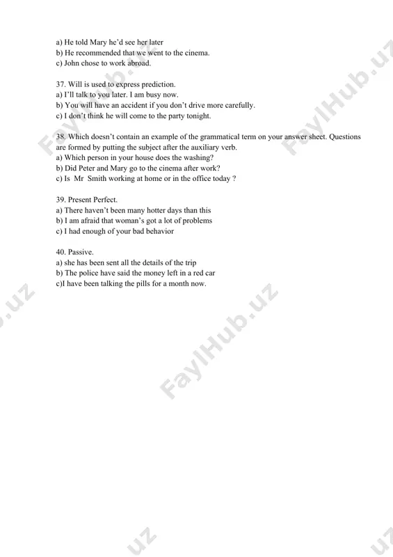 english grammar exercises - Page 4