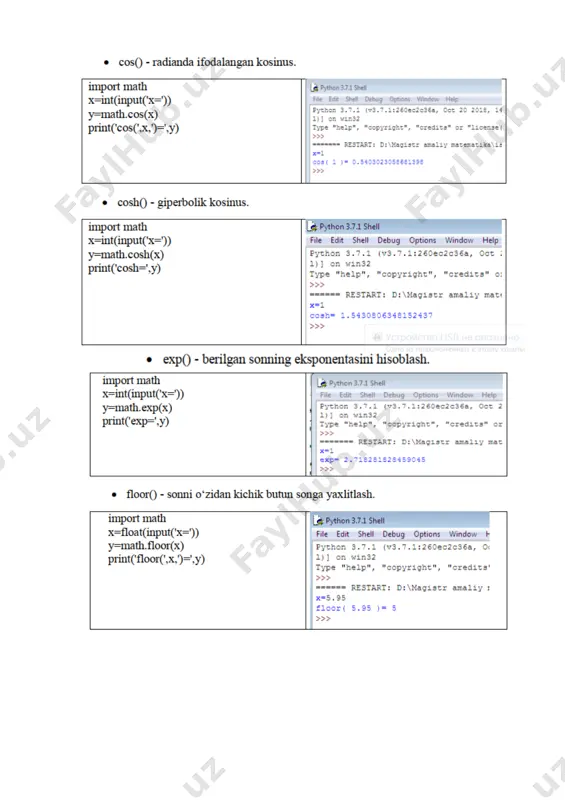 energetika ma'salalari yechishda python dasturlash tili - Page 5