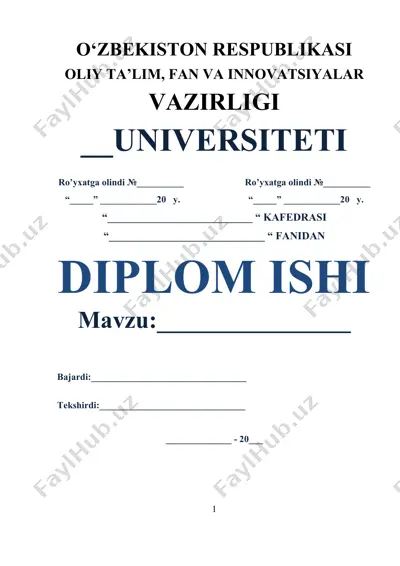 modernizm va uning jahon adabiyotshunosligida o‘rganilishi — DOC