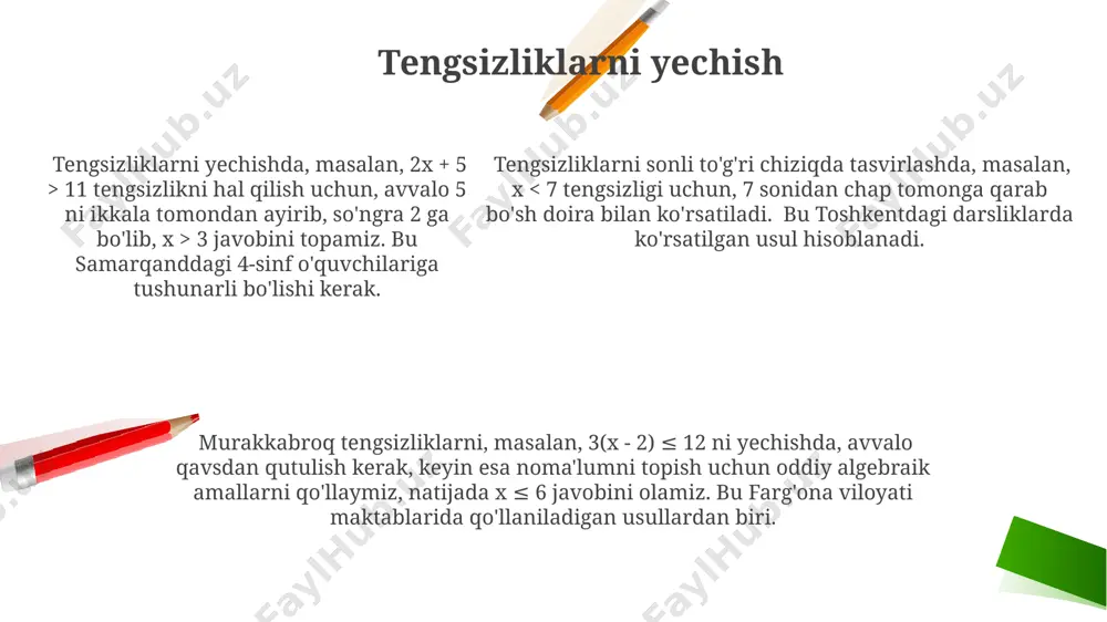 tengsizliklar (4-sinf matematika) - Page 5