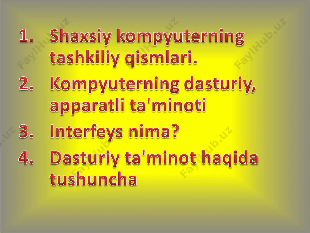 shaxsiy kompyuterning dasturiy taminoti va uning turlari - Page 2