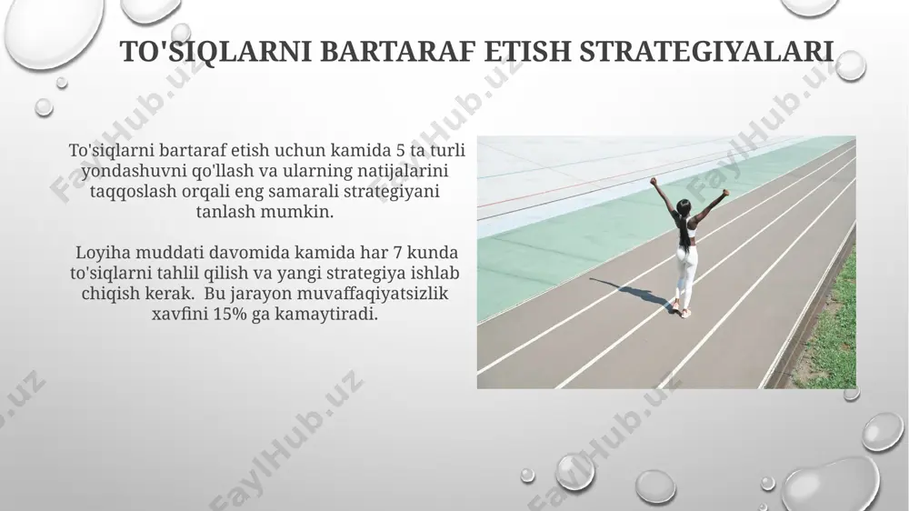 aniqlash va rejalashtirish maqsadlarni aniqlashda smart metodologiyasidan (specific, measurable, achievable, relevant, time-bound) foydalanish, ya'ni aniq, o'lchanuvchan, erishiladigan, dolzarb va vaqt chegaralangan maqsadlar qo'yish muvaffaqiyatga erishish ehtimolini 70% ga oshiradi. uzoq muddatli maqsadlarni 3-5 yillik strategik rejaga bo'lish va har yil uchun kichikroq, o'lchanuvchan vazifalarni belgilash, umumiy natijaga erishish jarayonini soddalashtiradi va nazorat qilishni osonlashtiradi. kelajak uchun rejalashtirish kelajak uchun rejalashtirishda, 5 yillik strategik rejalarni ishlab chiqish, maqsadlarga erishish uchun zarur bo'lgan resurslarni (moliyaviy, inson resurslari) aniqlash va ularni samarali boshqarish muhim ahamiyatga ega. kelajakdagi potentsial xavf-xatarlarni baholash va ularga tayyorgarlik ko'rish, ya'ni kamida 3 ta mumkin bo'lgan stsenariyni ishlab chiqish va har bir stsenariy uchun zaxira rejasini tayyorlash, rejalarning bardoshliligini oshiradi. muvaffaqiyatsizliktan saboq olish muvaffaqiyatsiz loyihalarni tahlil qilish orqali kamida 2 ta asosiy xatoga yo'l qo'ymaslikni o'rganishingiz va keyingi harakatlaringizni 2 barobar samarali qilishingiz mumkin. muvaffaqiyatsizlikning 70%i noto'g'ri qarorlar tufayli yuz beradi, shuning uchun tahlil qilish va kelajakdagi strategiyani 30% …