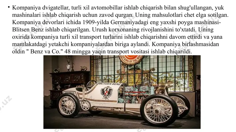 ort dasturlari va maxsus imtiyozlar bilan jozibali maoshgacha. siyosiy barqarorlik mersedesning faoliyati siyosiy barqarorlikka juda bog'liq. faraz qilaylik, u biznes bilan shug'ullanishi kerak bo'lgan mamlakatlar siyosiy beqarorlikka guvoh bo'lmoqda. bu holatda mersedes ham o'z faoliyatida uzilishlarga duch keladi va bu moliyaviy yo'qotishlarga olib keladi.rossiya-ukraina urushi tufayli mersedes rossiyaga qarshi sanksiyalar qo'llashga majbur bo'ldi. bunday siyosiy beqarorlik yo'qotishlarga olib keladi. savdodagi to’siqlar siyosiy barqarorlikdan tashqari, mercedes-benzga ta'sir qiladigan yana bir siyosiy omil hukumat tomonidan qabul qilingan soliq siyosati bo'ladi. hukumat investorlar uchun qulay soliq siyosatini qabul qilsa, bu mersedesga ham mos keladi. aks holda, bu yo'qotishlarga olib keladi.mercedes-benz o'zining sanoat soliq siyosatini qayta ko'rib chiqishi kerak, bu kompaniya soliq xarajatlari bilan ortiqcha yuklanmasligiga ishonch hosil qilishi kerak. hozirgi vaqtda rivojlanayotgan mamlakatlar hukumatlari to'g'ridan-to'g'ri xorijiy investitsiyalarni jalb qilish uchun korporativ soliqlarni kamaytirishdan manfaatdor. shuning uchun mercedes shunday mamlakatlarga sarmoya kiritishi kerak. mersedes transmilliy kompaniya bo'lganligi sababli, mersedes faoliyatiga ta'sir qiladigan yana bir …