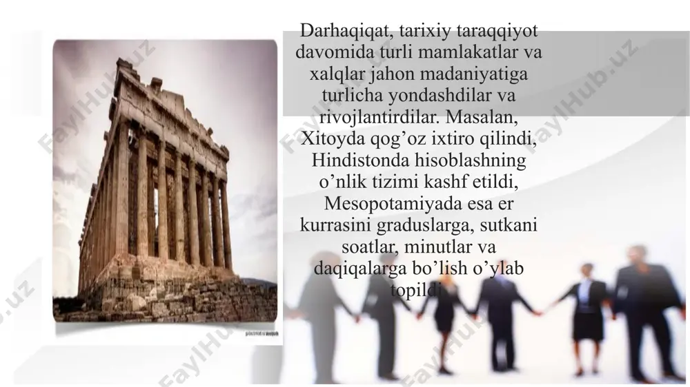 ’morchilik va haykaltaroshlik taraqqiy qildi. afinada eng ko’rkam va barkamol inson deb ham jismoniy, ham ma’naviy jihatdan etuk kishini o’zlarirning “ideali” deb hisoblar edilar. bu ideal faqatgina yuqori tabaqali quldorlarga xos edi. jismoniy mehnat esa faqat qullarning qismati deb hisoblanar edi. afinada bolalar 7 yoshga etguncha uyda tarbiyalanar, o’g’il bolalar 7 yoshdan boshlab maktabga qatnar, qizlar esa oilada ona ko’magida uy-ro’zg’or ishlariga o’rgatilar edi. afinada xotin-qizlarning hayoti uy doirasidan chiqmas, asosan ichkarida o’tar edi. afinada bolalar dastlab 7 yoshdan 13—14 yoshgacha“grammatist”(savod o’rgatish ma’nosida),“kifarist”(grekcha musiqa o’qituvchisi ma’nosida) maktablarda tahsil olganlar. bu maktablar xususiy bo’lib, o’qish pullik edi. shuning uchun fuqarolarning bolalari bu maktablarda ta’lim ololmas edilar. eramizdan avvalgi minginchi yillarning o’rtalarida eng qadimgi ajdodlarimiz tomonidan qahramonlik mavzusida juda ko’plab afsona va rivoyatlar yaratilgan bo’lib, ular avloddan avlodga og’zaki va yozma ravishda o’tib borgan. agar ushbu afsonalar zardushtiylik dinining muqaddas kitobi “avеsto” asari mundarijasidan o’rin olmaganda edi, biz ular haqida hеch qanday …