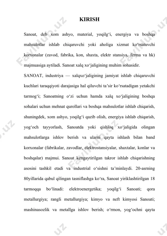 i kabi sanoat tarmoklari toʻgʻrisidagi alohida maqolalarga q.). chet ellarda sanoatning rivojlanishi sanoat jihatidan rivojlangan mamlakatlarning paydo boʻlishiga olib keldi. bu mamlakatlarda iqtisodiyot taraqqiyoti katta hajmda jamgʻarilgan texnika jihatidan ilgʻor kapital asosida va mavjud yuqori malakali ishchi kuchi bilan taʼminlanadi. ularga aqsh, kanada, yaponiya, koʻpgina gʻarbiy yevropa mamlakatlari kiradi. mamlakatimizda yilqichilik va ot sportini rivojlantirish, uning moddiy-texnik va ozuqa bazasini mustahkamlash, mazkur soha uchun mutaxassislar tayyorlash, ularning malakasini oshirish, xorijiy davlatlarning ilg'or tajribalarini o'rganish orqali nasldor, sport va xizmat otlarini ko'paytirishga alohida e'tibor qaratilmoqda. davlatimiz rahbarining 2017-yil 15-iyundagi "o'zbekiston respublikasida yilqichilik va ot sportini rivojlantirishga doir qo'shimcha chora-tadbirlar to'g'risida"gi qarori bu borada muhim dasturilamal bo'lmoqda. "o'zbegim otlari" ot zavodi 1992-yil tashkil etilgan bo'lib, maydoni 140 gektardan ortiq. zavod qadimiy ot zotlari, jumladan, axaltaka tulporlarini parvarishlash va ko'paytirishga ixtisoslashtirilgan. bugungi kunda bu yerda 300 ga yaqin ot parvarishlanmoqda. tarixiy manbalarda keltirilishicha, axaltaka zotli otlar bundan besh ming yil muqaddam paydo bo'lgan. …