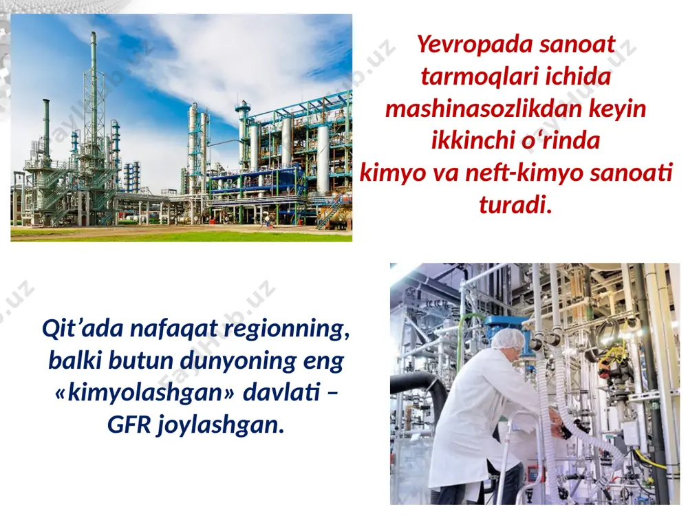 yevropa sanoati va qishloq xo‘jaligi . 9 - sinf - Page 5