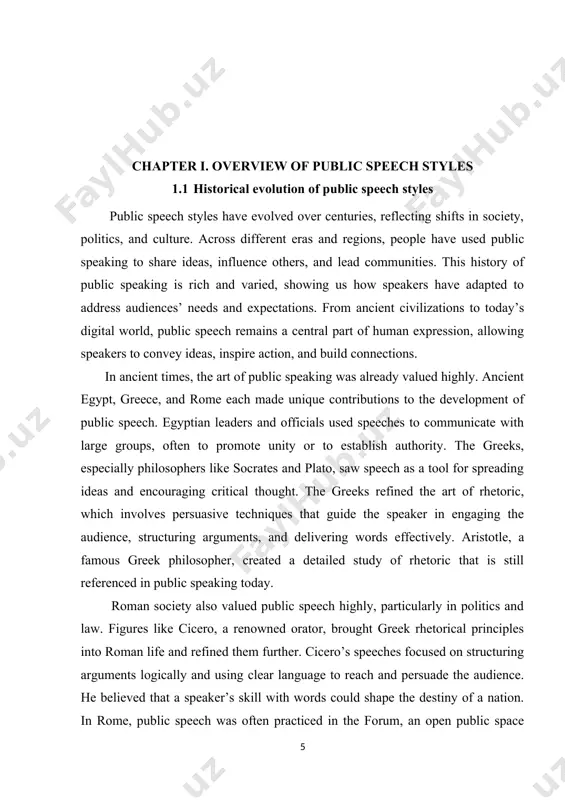 listeners guidance for both their daily lives and spiritual journeys. the renaissance period, beginning in the fourteenth century, marked a renewed interest in classical knowledge, including the art of public speaking. this revival brought attention back to the works of ancient greek and roman scholars. during this time, public speaking expanded beyond religious topics as scholars, artists, and thinkers began to address a wider range of subjects. figures like erasmus and thomas more contributed to public speaking by combining rhetorical skill with new humanist ideas, emphasizing the importance of individual thought and expression. public speech was becoming not only a tool for persuasion but also a means of sharing ideas and advancing knowledge. during the renaissance, public speech played a key role in universities and courts, where speakers debated philosophy, ethics, and politics. in the age of enlightenment, public speaking took on a new dimension, focusing on reason, science, and …