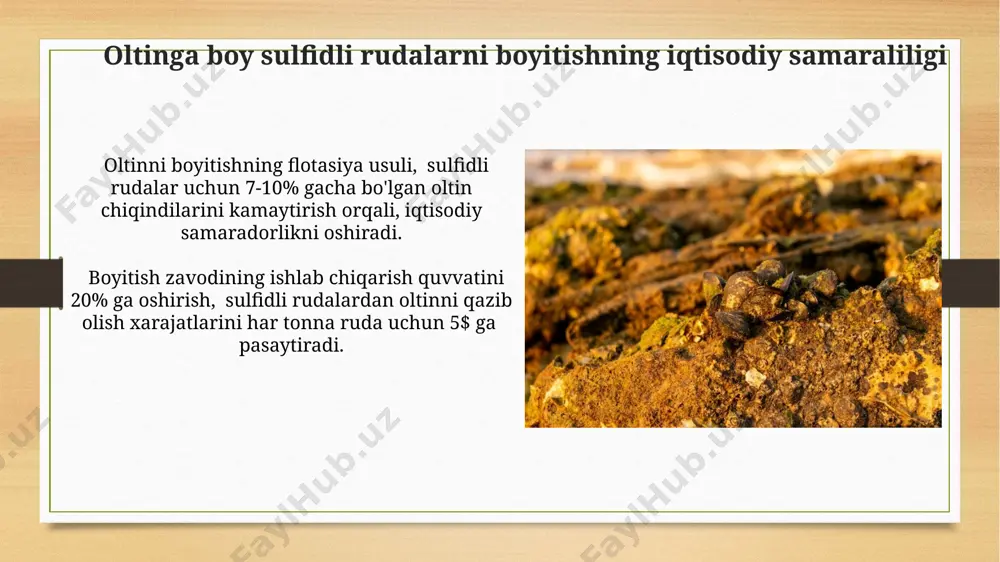 oltin sulfidli rudalarni boyitish - Page 3