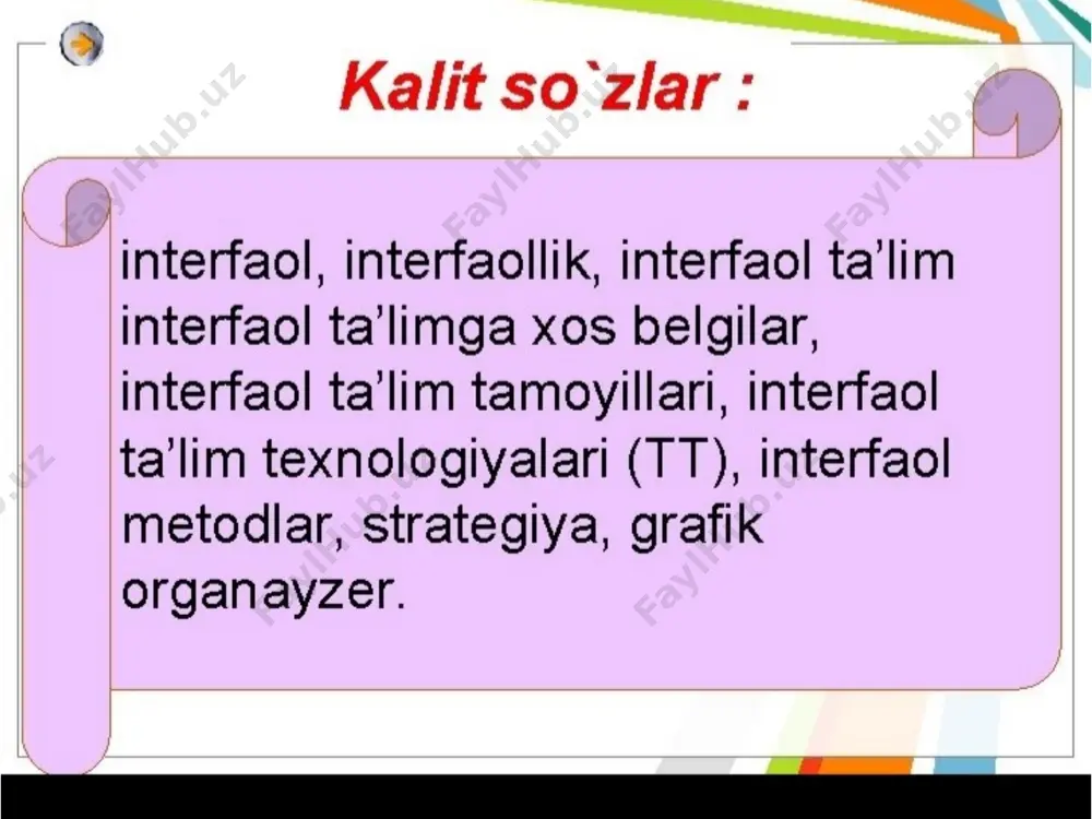 interfaol metodlar - o'qituvchi va talabalar o'rtasida ishonchli hamkorlik - Page 4