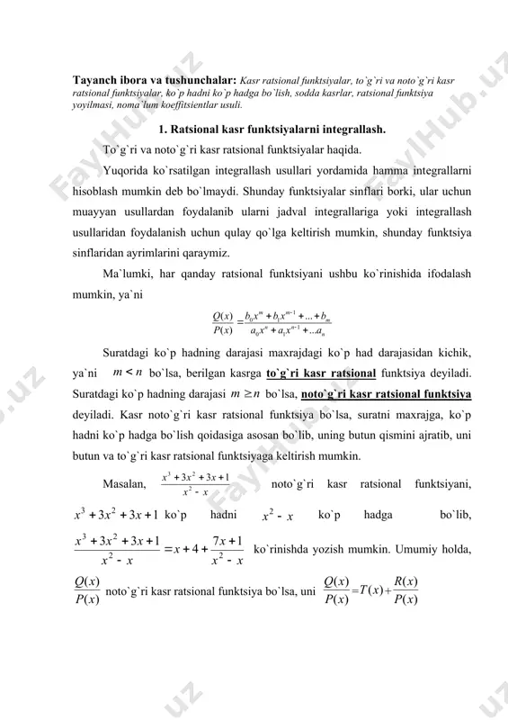 n x m q px x n x m b x b b x b a x a a x a a x a x p x r l l , , ,.... , m t s r l , , , , , k q p b a ,... , ,..., , , , ,... , ,... , 1 1 1 2 1 t t s r n m n m b b a a a ,... , ,..., , , ,... , 1 1 2 1 t t r n m n m a a a ) ( x p ) ( x p x x ,... , ,..., ,... , 1 1 2 1 n m a a a r 6 5 1 2 2 + - - x x x ) 2 )( 3 ( 6 5 2 - - = + - x x x …